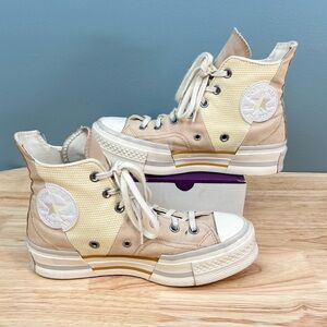 Converse Chuck Taylor 70 Plus High Top Oat Mill Beige Shoes Sneakers WOMENS 8.5